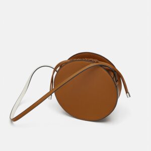 Split suede handbag